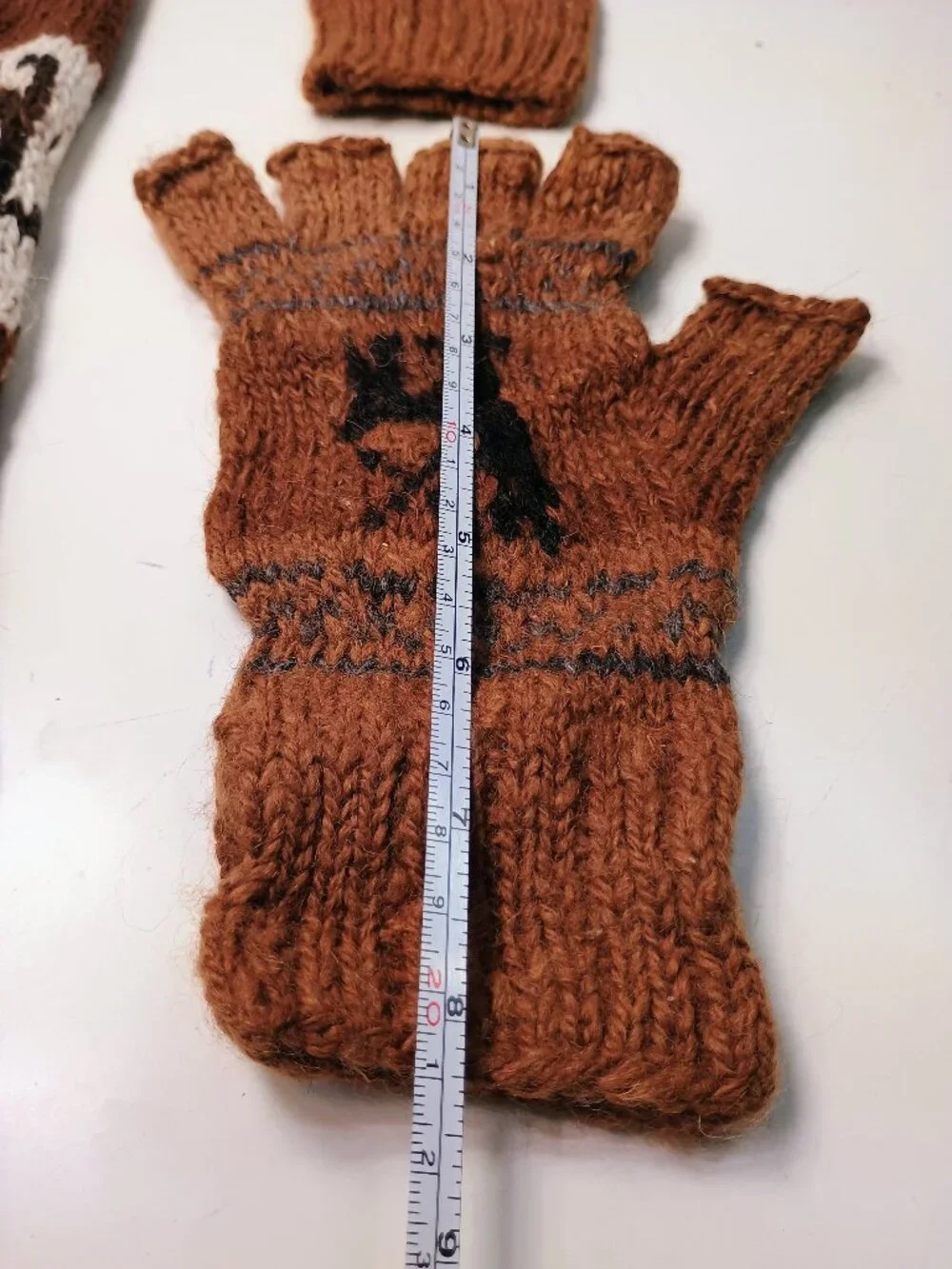 Winter Set Knitted Hand Warmers Leg Warmers Warm Wool Gloves